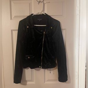 Black velvet jacket